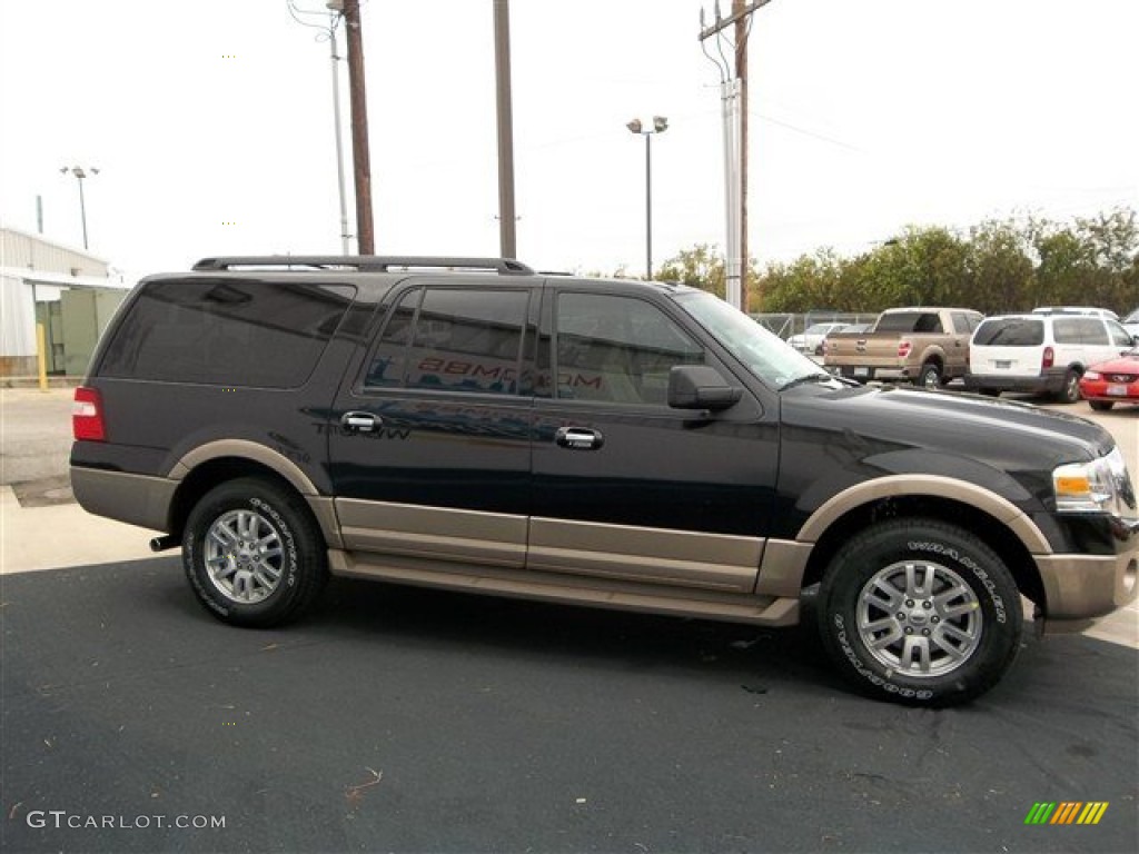 2013 Expedition EL XLT - Tuxedo Black / Camel photo #16