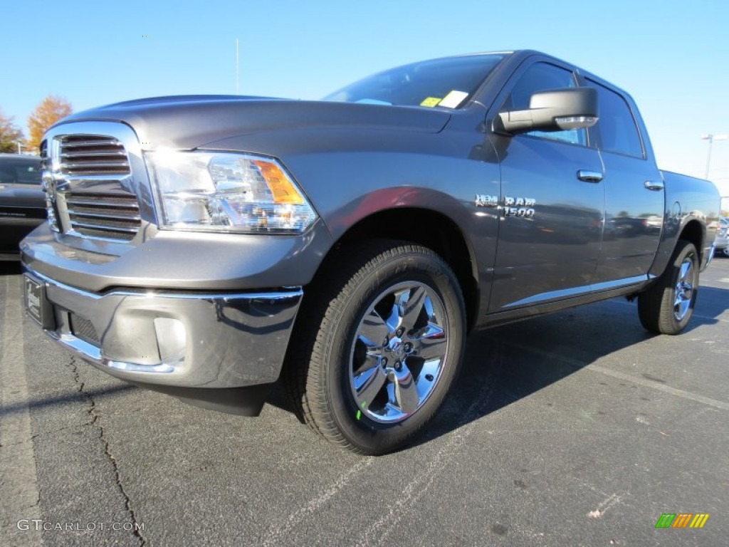 2013 1500 Big Horn Crew Cab - Mineral Gray Metallic / Canyon Brown/Light Frost Beige photo #1