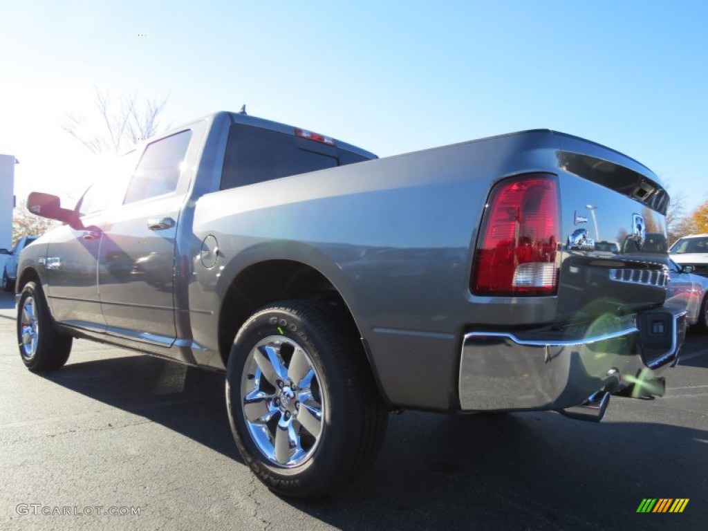 2013 1500 Big Horn Crew Cab - Mineral Gray Metallic / Canyon Brown/Light Frost Beige photo #2