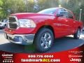 2013 Flame Red Ram 1500 Big Horn Crew Cab  photo #1