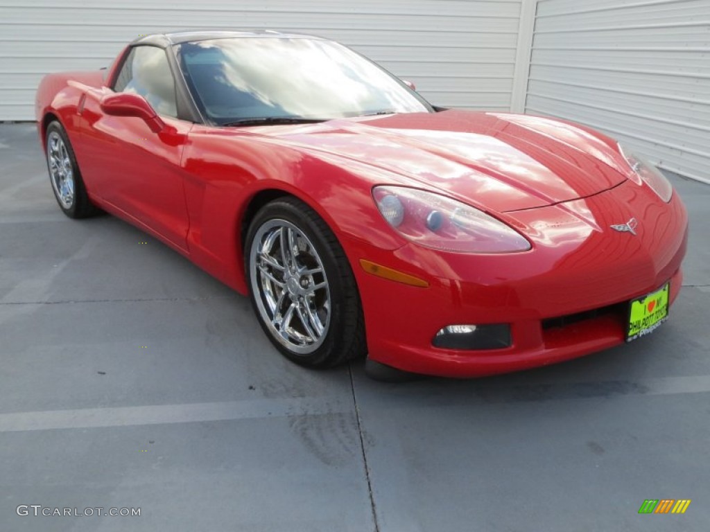 2005 Corvette Coupe - Precision Red / Cashmere photo #1