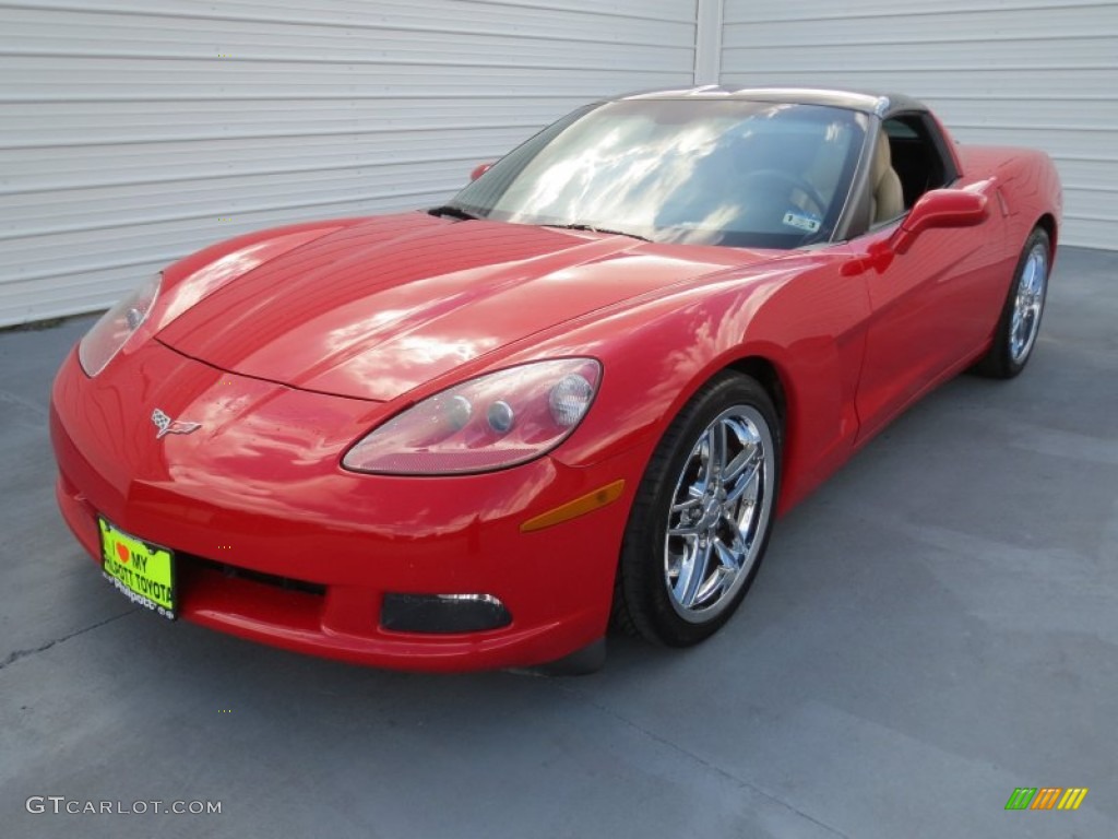 2005 Corvette Coupe - Precision Red / Cashmere photo #6