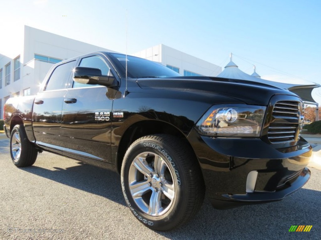 Black 2013 Ram 1500 Sport Crew Cab Exterior Photo #73954046