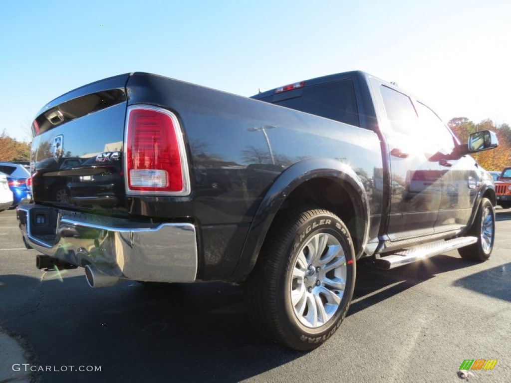 2013 1500 Laramie Longhorn Crew Cab 4x4 - Maximum Steel Metallic / Longhorn Black/Cattle Tan photo #3