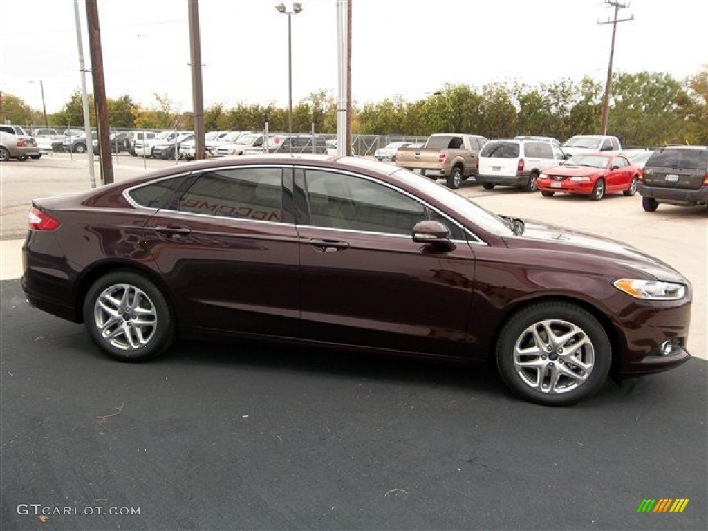 2013 Fusion SE 1.6 EcoBoost - Bordeaux Reserve Red Metallic / Dune photo #15