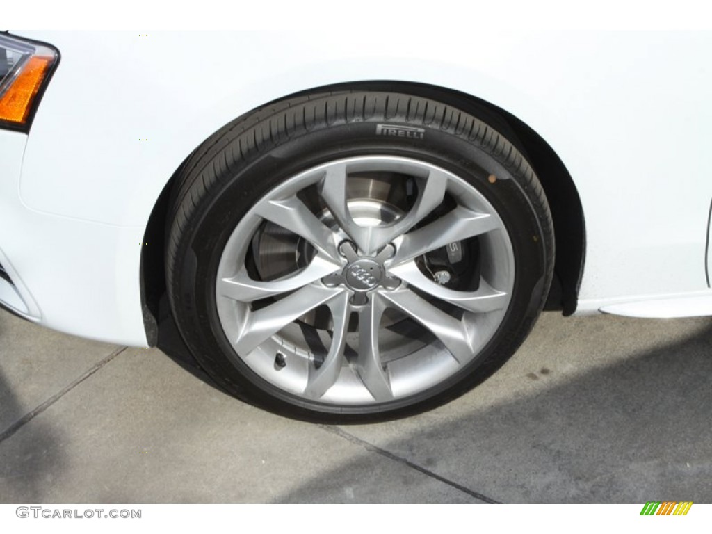 2013 S5 3.0 TFSI quattro Coupe - Glacier White Metallic / Black/Magma Red photo #4