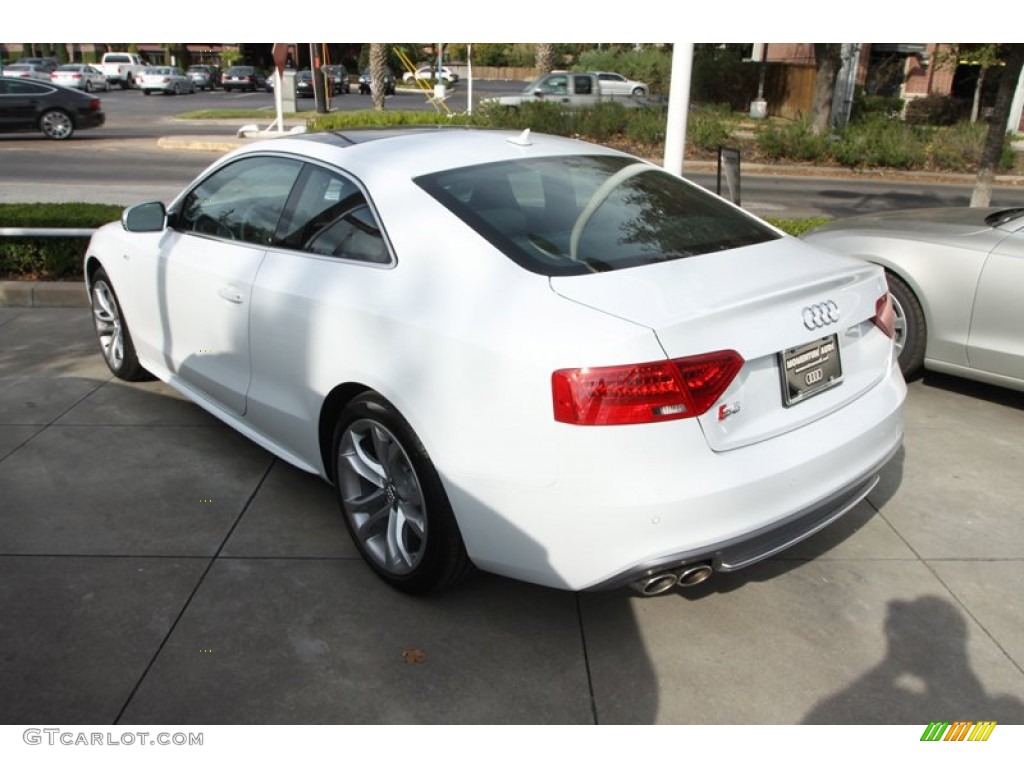 2013 S5 3.0 TFSI quattro Coupe - Glacier White Metallic / Black/Magma Red photo #5
