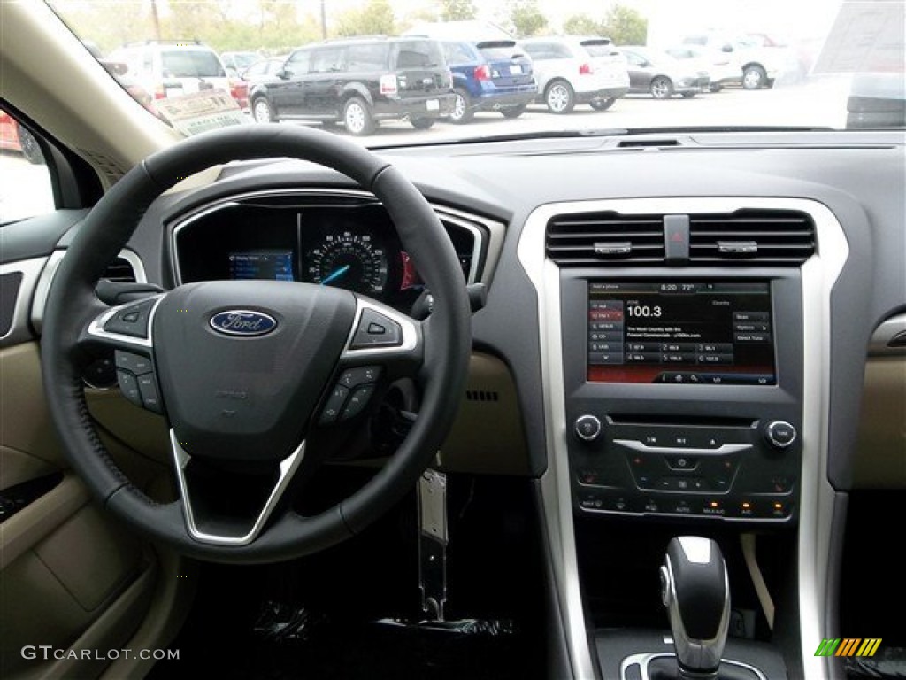 2013 Ford Fusion SE 1.6 EcoBoost Dune Dashboard Photo #73954532