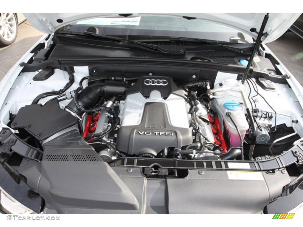 2013 S5 3.0 TFSI quattro Coupe - Glacier White Metallic / Black/Magma Red photo #22