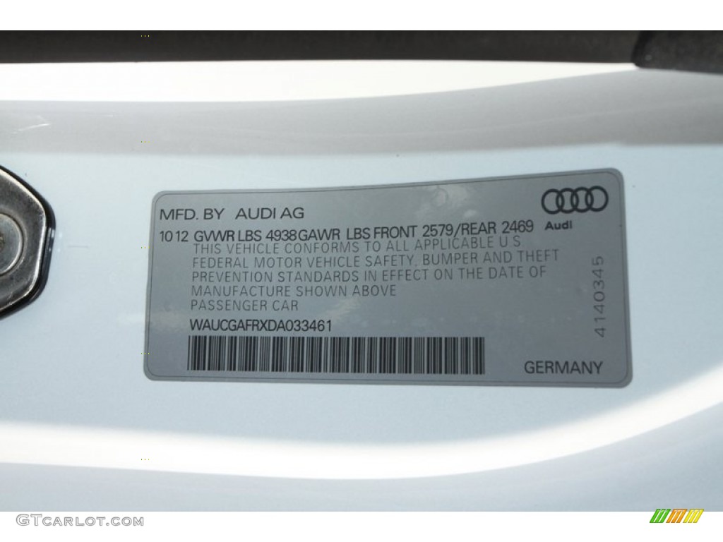 2013 S5 3.0 TFSI quattro Coupe - Glacier White Metallic / Black/Magma Red photo #24