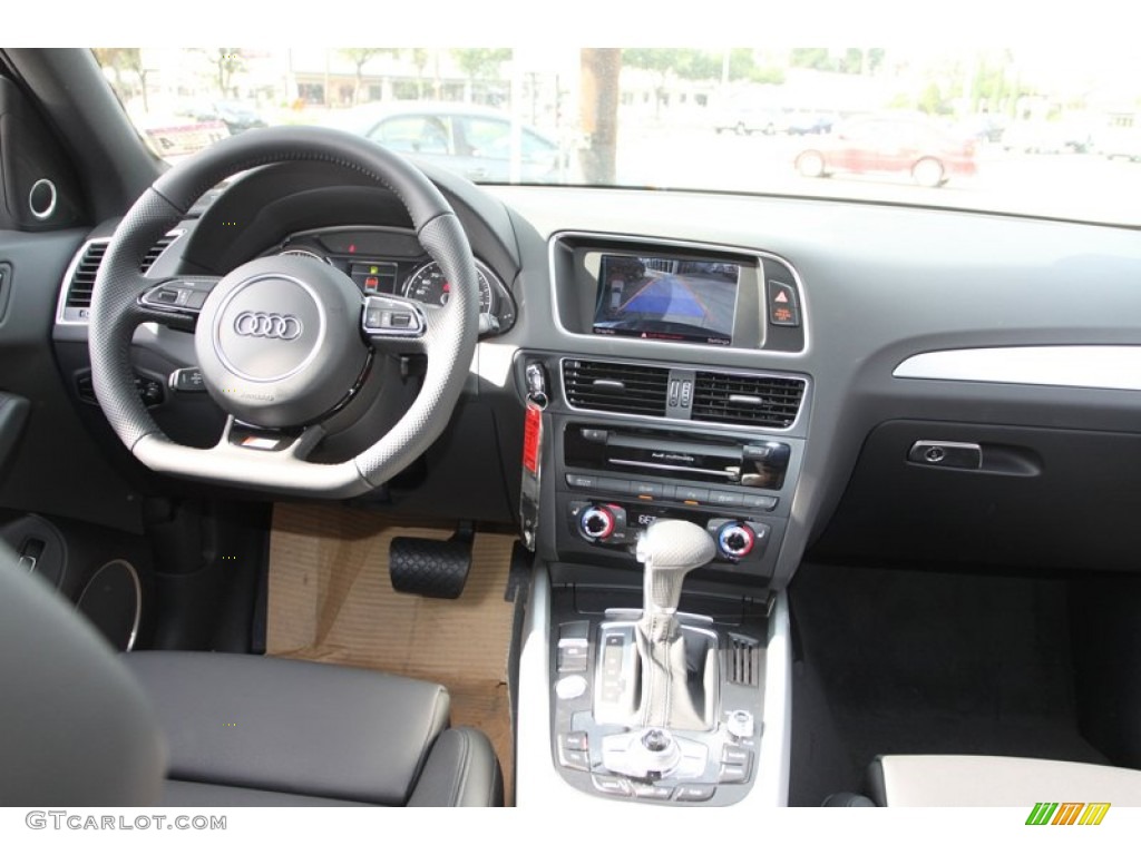 2013 Audi Q5 3.0 TFSI quattro Black Dashboard Photo #73955239