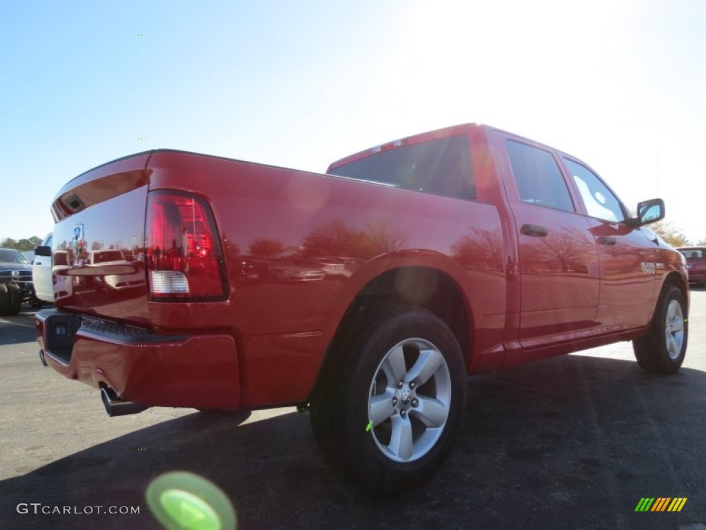 2013 1500 Express Crew Cab - Flame Red / Black/Diesel Gray photo #3