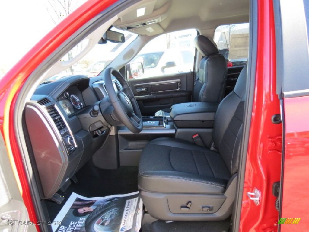 Black Interior 2013 Ram 1500 Sport Crew Cab Photo #73956797