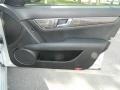 Black AMG Premium Leather 2009 Mercedes-Benz C 63 AMG Door Panel
