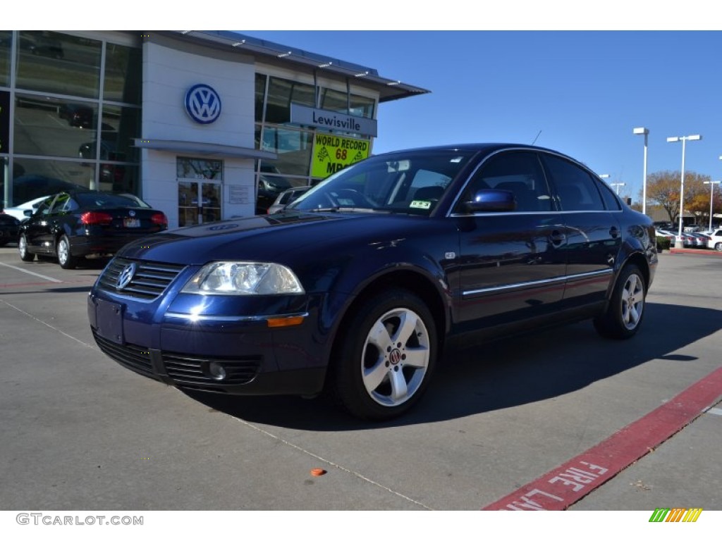 2002 Passat GLX Sedan - Indigo Blue Pearl / Black photo #1