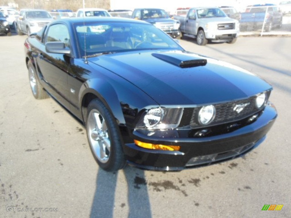 2008 Mustang GT Premium Coupe - Black / Dark Charcoal photo #1