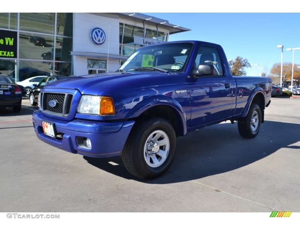 2004 Ranger Edge Regular Cab - Sonic Blue Metallic / Medium Dark Flint photo #1
