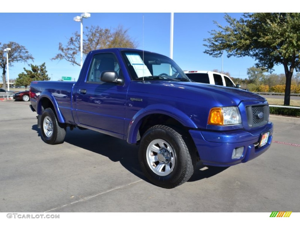 Sonic Blue Metallic 2004 Ford Ranger Edge Regular Cab Exterior Photo #73959118