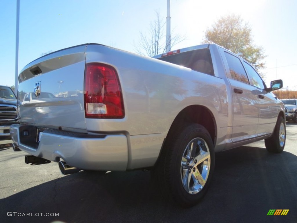 2012 Ram 1500 Express Crew Cab - Bright Silver Metallic / Dark Slate Gray/Medium Graystone photo #3