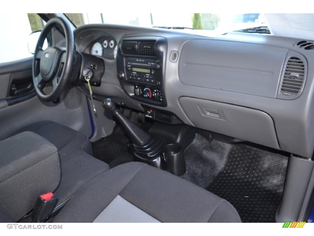 2004 Ford Ranger Edge Regular Cab Medium Dark Flint Dashboard Photo #73959216
