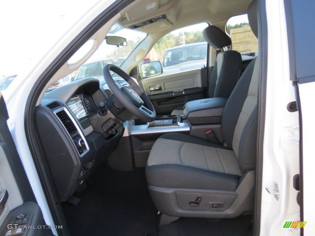 2012 Ram 1500 SLT Quad Cab 4x4 - Bright White / Dark Slate Gray/Medium Graystone photo #6