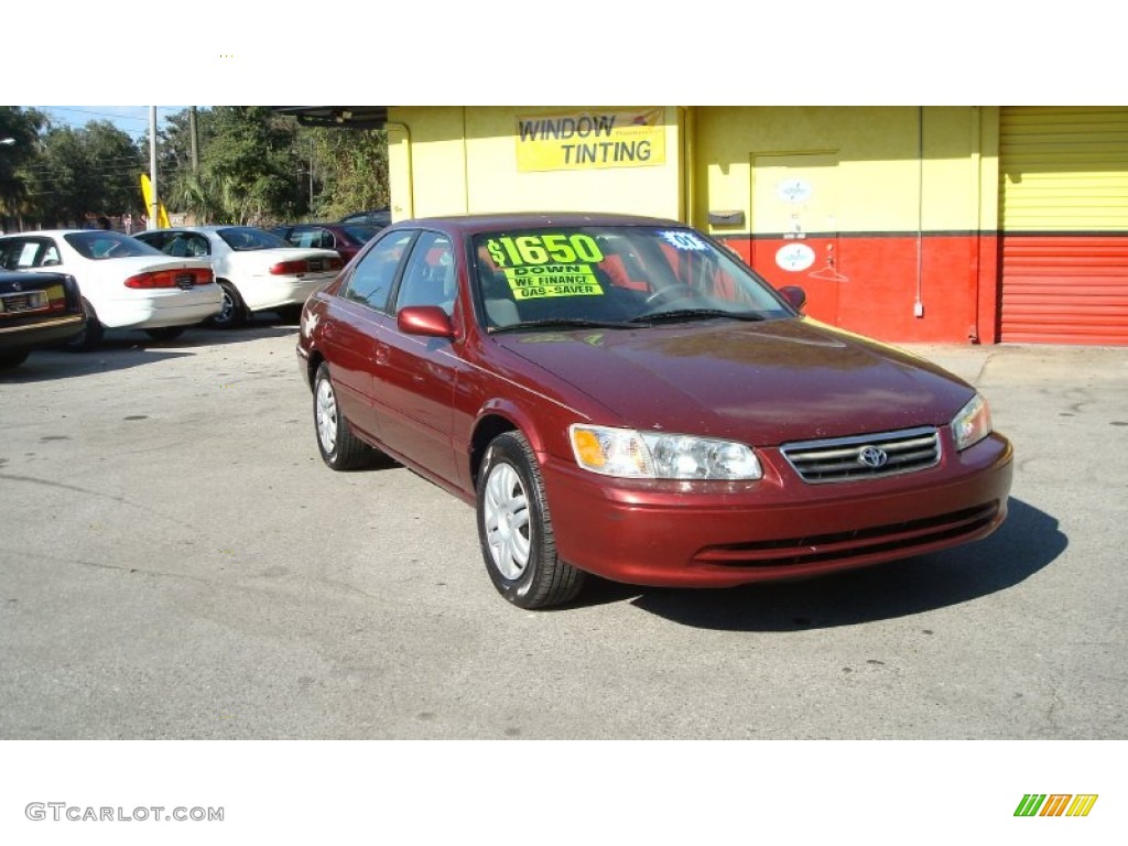 2001 Camry LE - Vintage Red Pearl / Gray photo #1