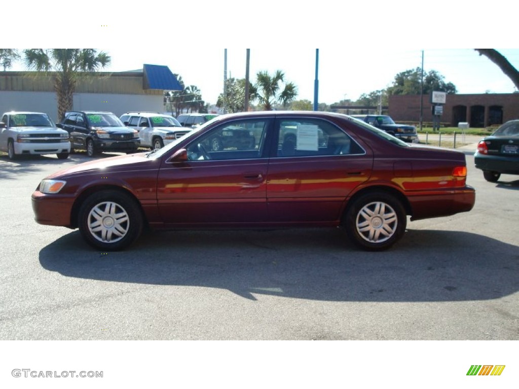 2001 Camry LE - Vintage Red Pearl / Gray photo #6