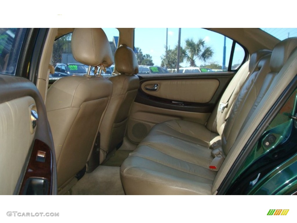 2000 Maxima GLE - Sherwood Green Metallic / Blond photo #15
