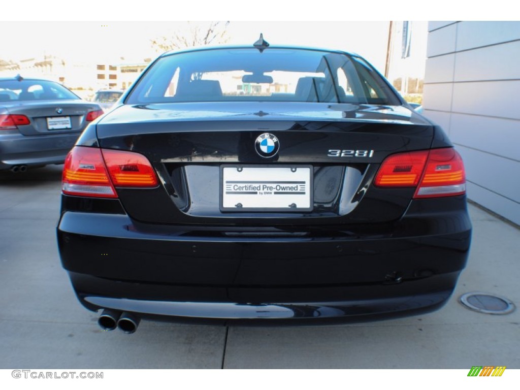 2010 3 Series 328i xDrive Coupe - Black Sapphire Metallic / Black photo #4