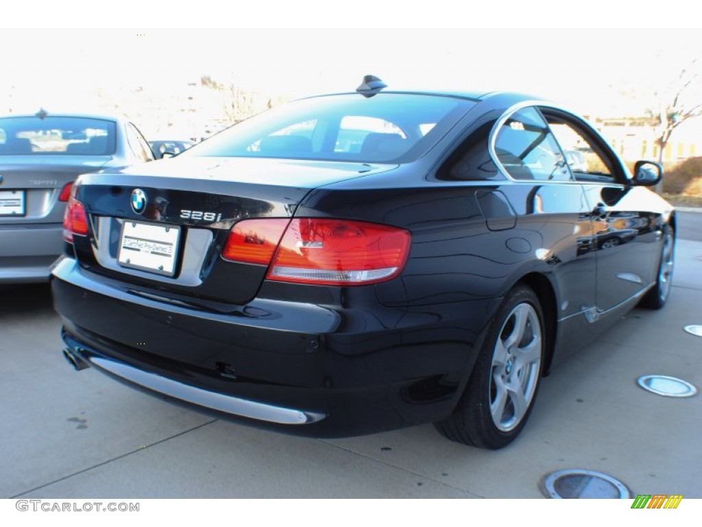 2010 3 Series 328i xDrive Coupe - Black Sapphire Metallic / Black photo #5