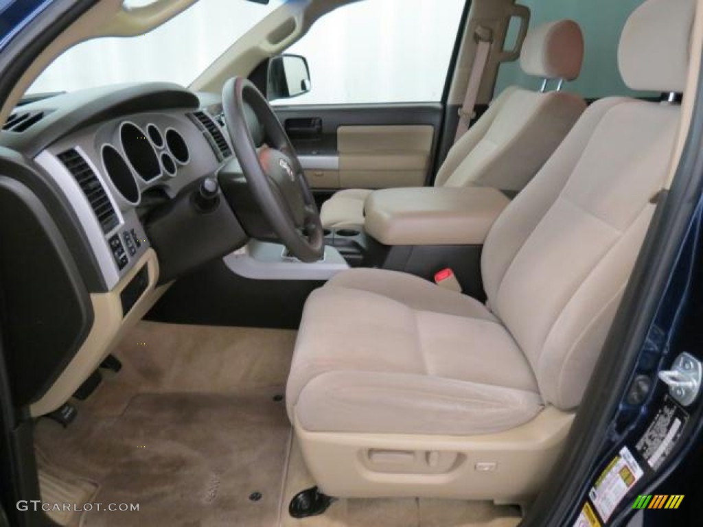 2008 Sequoia SR5 - Nautical Blue Metallic / Sand Beige photo #9