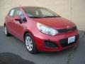 2013 Signal Red Kia Rio LX 5-Door  photo #1