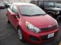 2013 Signal Red Kia Rio LX 5-Door  photo #3