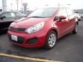 2013 Signal Red Kia Rio LX 5-Door  photo #5