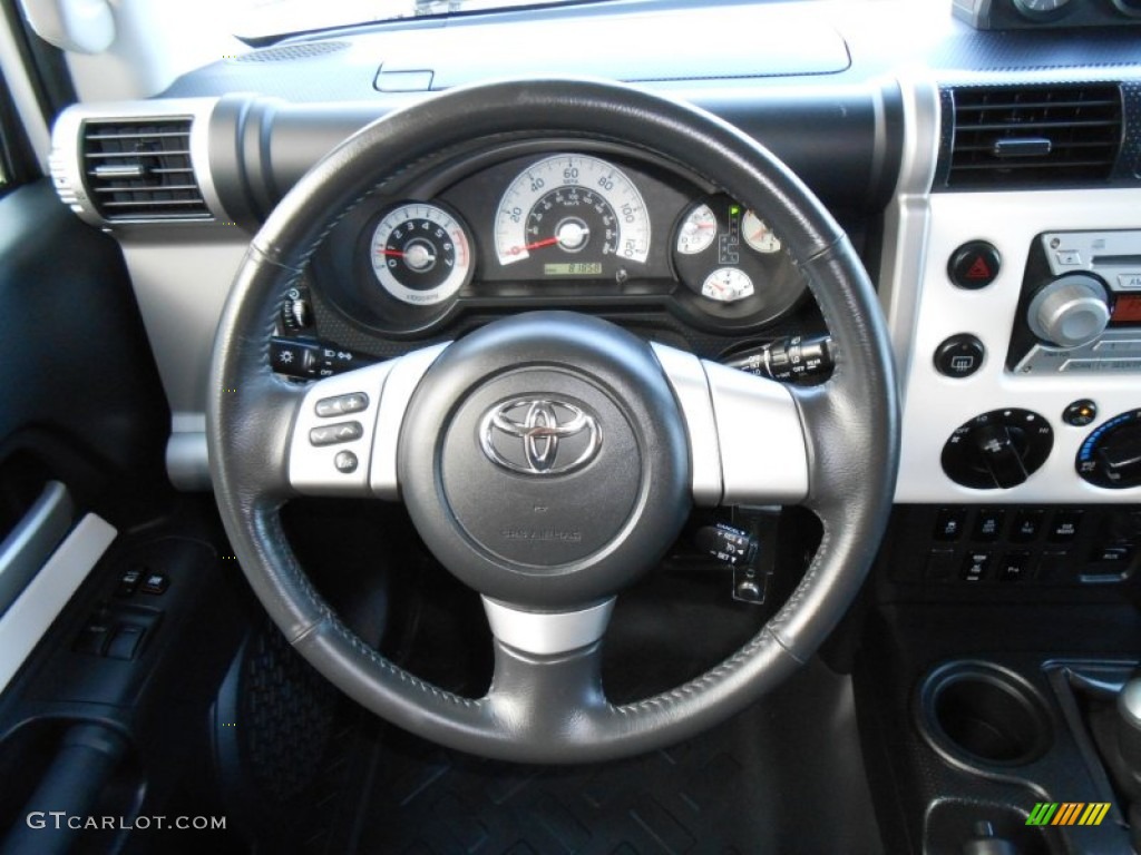 2010 Toyota FJ Cruiser 4WD Dark Charcoal Steering Wheel Photo #73964288