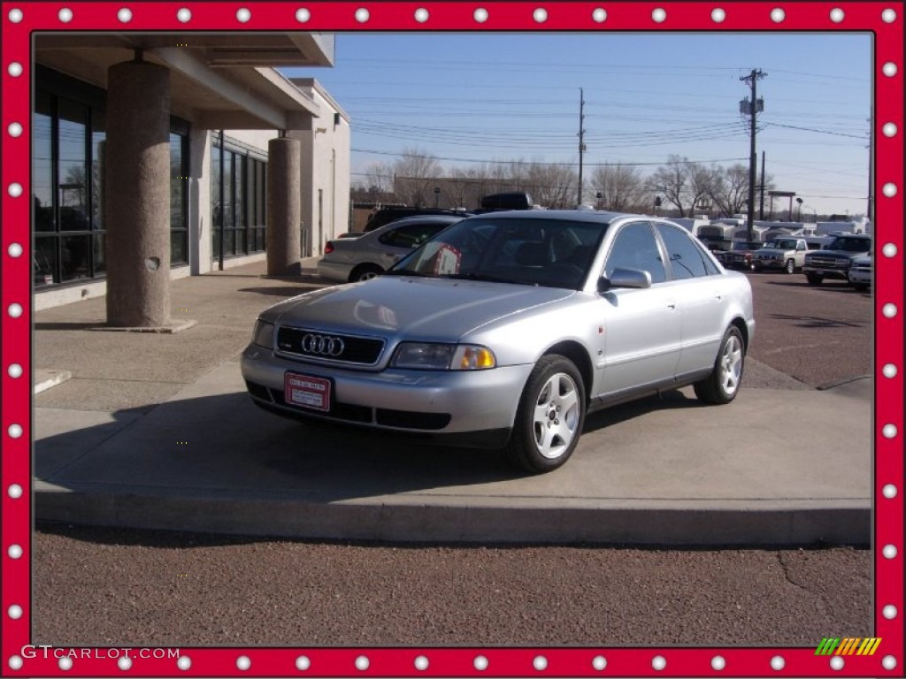 1997 A4 2.8 quattro Sedan - Aluminum Silver Metallic / Grey photo #1