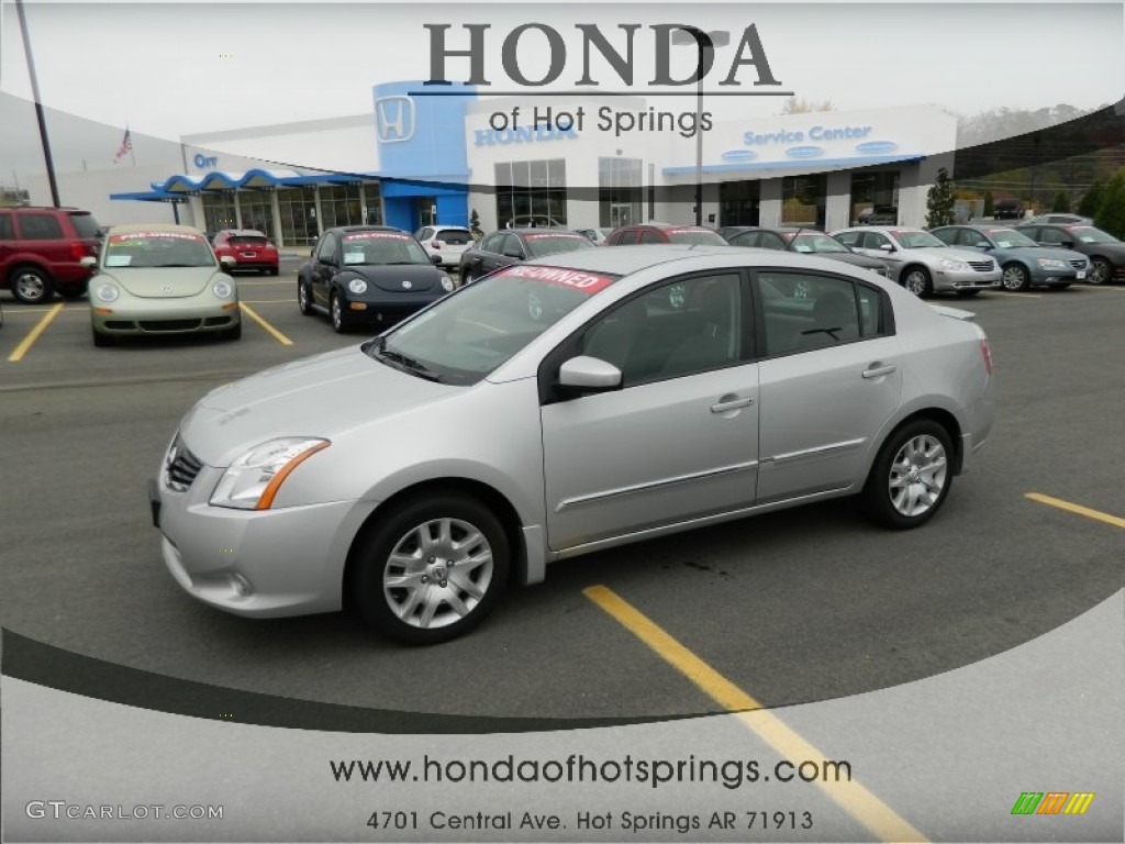 2011 Sentra 2.0 S - Brilliant Silver Metallic / Charcoal photo #1