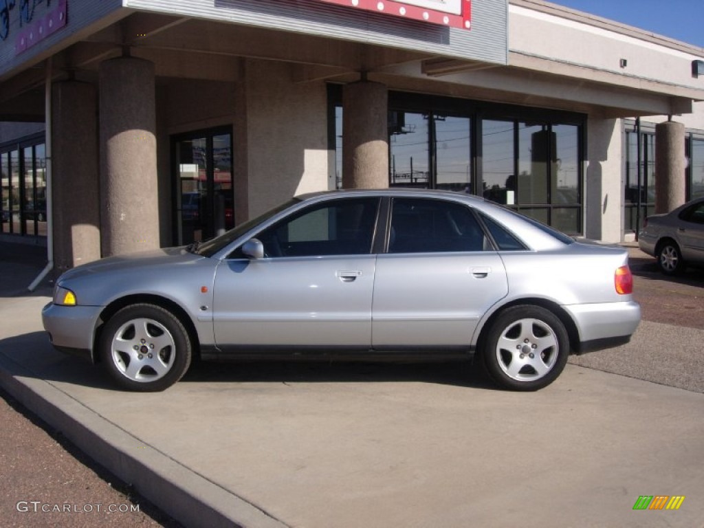 1997 A4 2.8 quattro Sedan - Aluminum Silver Metallic / Grey photo #9