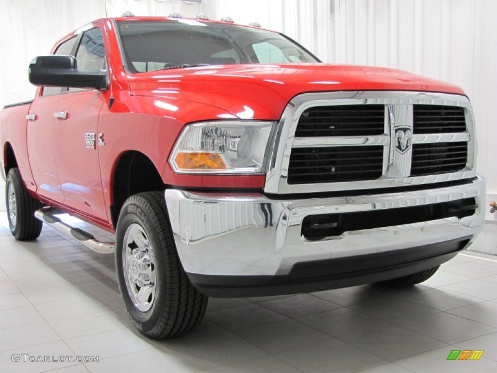 2011 Ram 2500 HD SLT Crew Cab 4x4 - Flame Red / Dark Slate/Medium Graystone photo #1