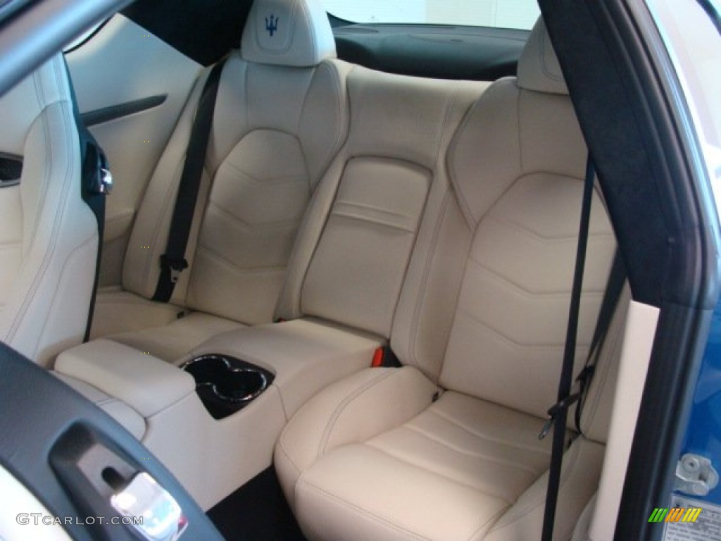 Pearl Beige Interior 2013 Maserati GranTurismo Sport Coupe Photo #73965617