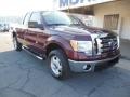 2009 Royal Red Metallic Ford F150 XLT SuperCab 4x4  photo #2