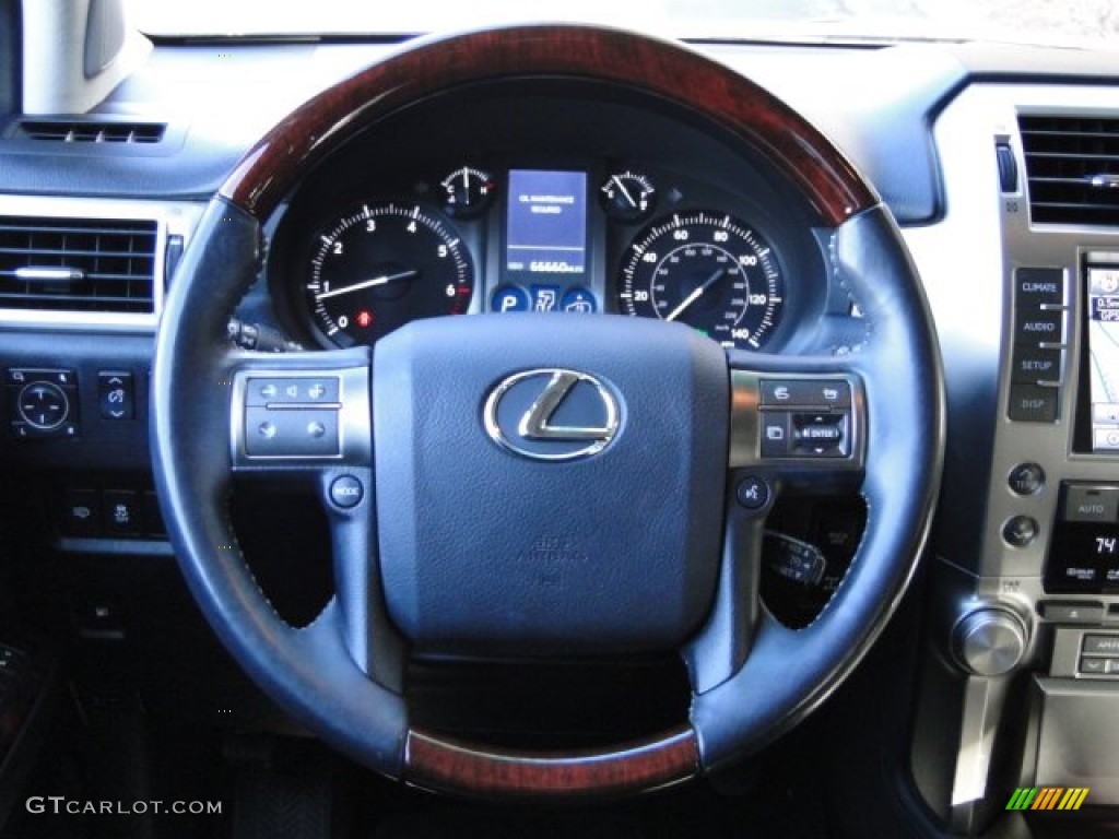 2010 Lexus GX 460 Black Steering Wheel Photo #73967121