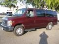 2011 Royal Red Metallic Ford E Series Van E350 XLT Extended Passenger  photo #3