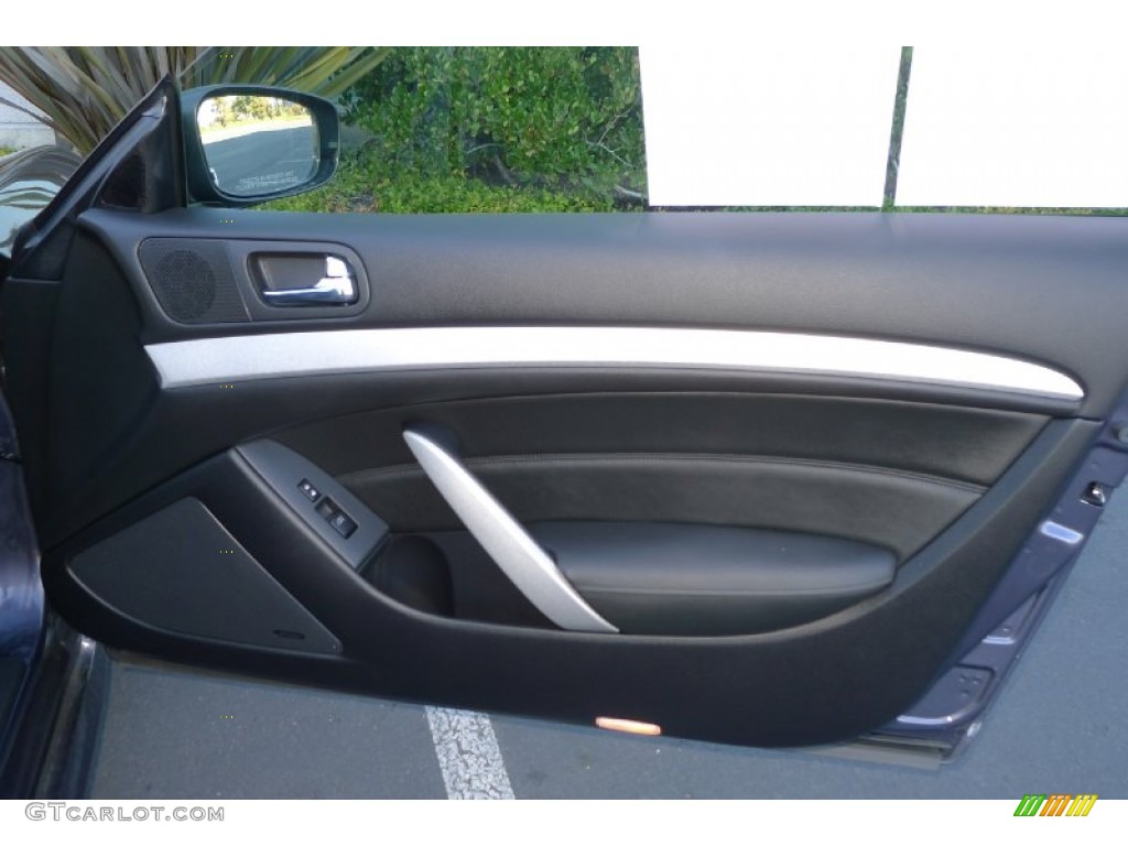 2009 Infiniti G 37 S Sport Coupe Graphite Door Panel Photo #73967660