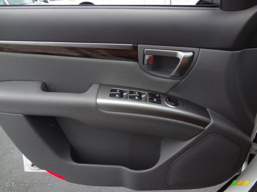 2010 Hyundai Santa Fe GLS 4WD Gray Door Panel Photo #73968323