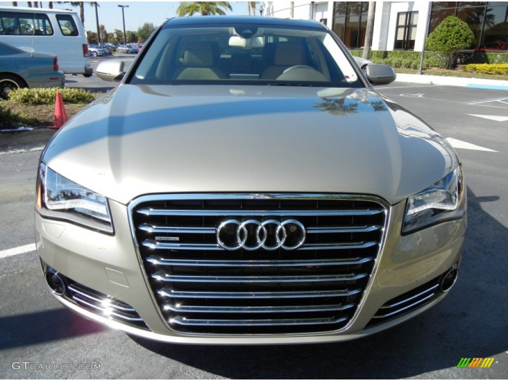 Savana Beige Pearl Effect 2011 Audi A8 L 4.2 FSI quattro Exterior Photo #73968551