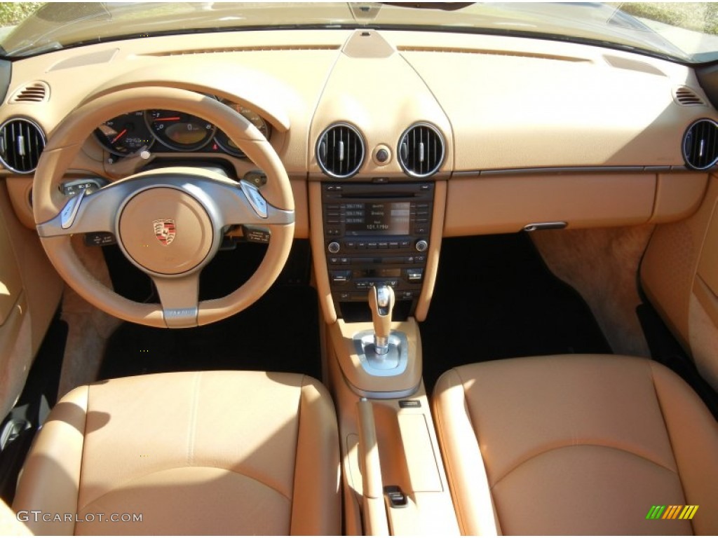 2010 Porsche Boxster Standard Boxster Model Sand Beige Dashboard Photo #73969370