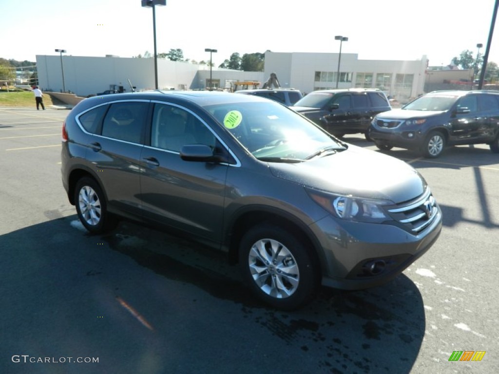 2013 CR-V EX - Polished Metal Metallic / Gray photo #7