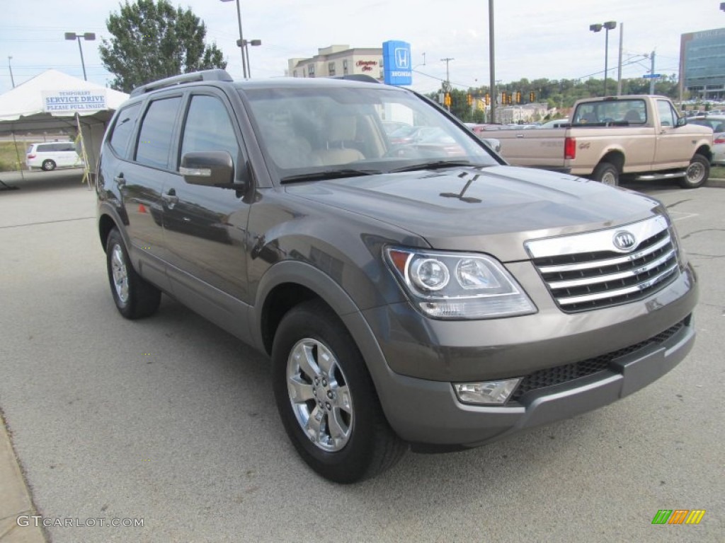Metal Bronze 2009 Kia Borrego EX V6 4x4 Exterior Photo #73970571