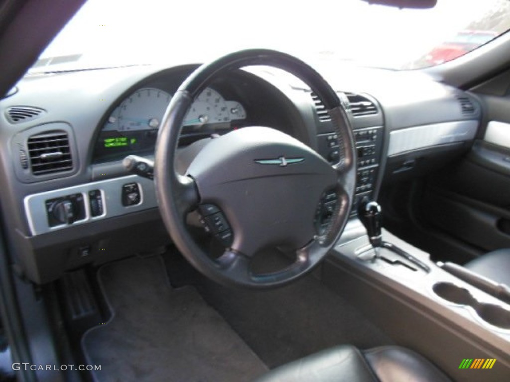 2002 Ford Thunderbird Premium Roadster Midnight Black Dashboard Photo #73970864